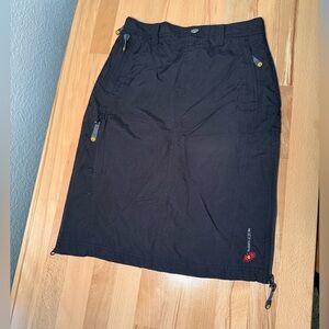 Skhoop midi nylon skirt XS black